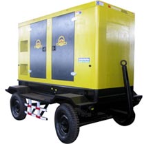 Mobile trailer generator set